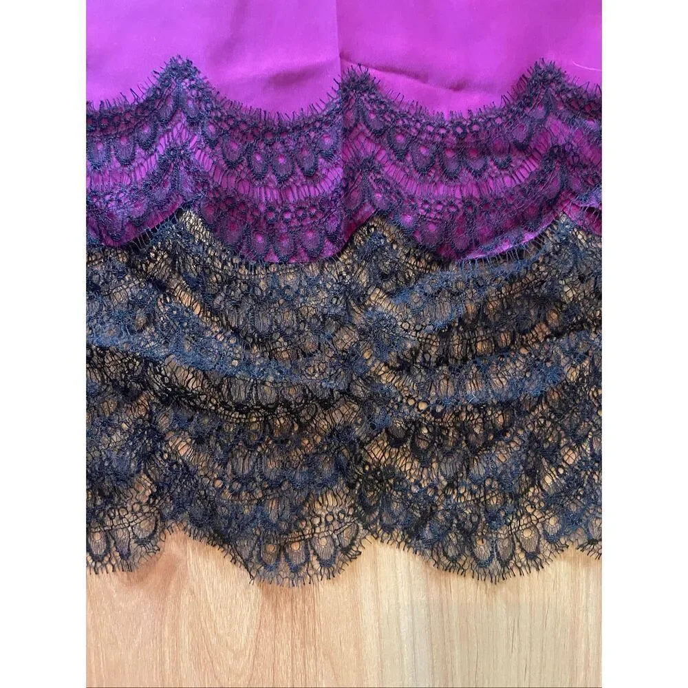 Kiki De Montparnasse Purple Lace Slip Dress Women’s Reg Size 2 Retails $495